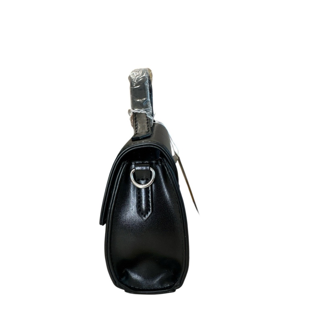 CXL‎ by Christian Lacroix Crossbody Bag Womens Black Line Matte Patent MSRP $88 - Picture 4 of 7